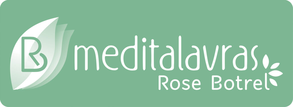 Logotipo Meditalavras Rose Botrel